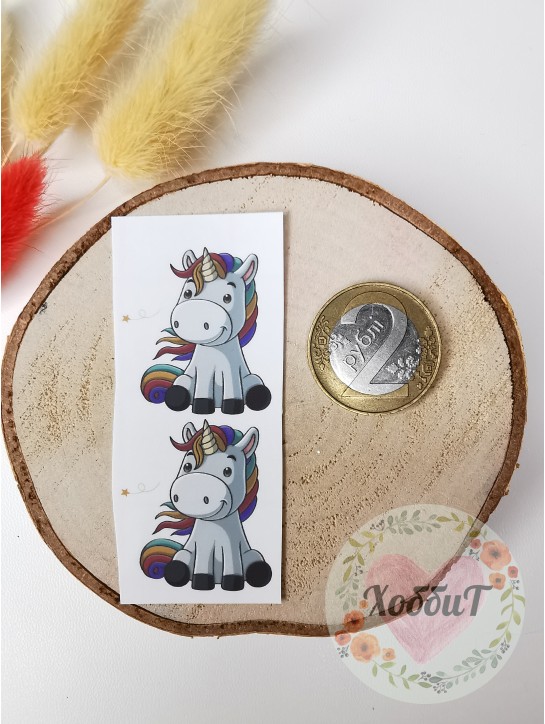 Термонаклейки цветные для бантиков №81, 1 пара